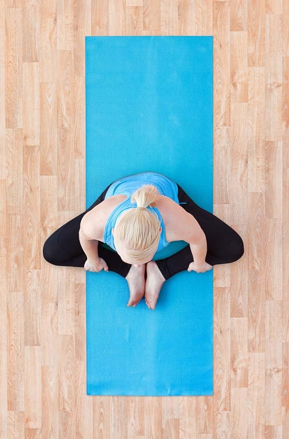 YogaAccessories 1/4" Thick High Density Deluxe Non Slip Exercise Pilates & Yoga Mat