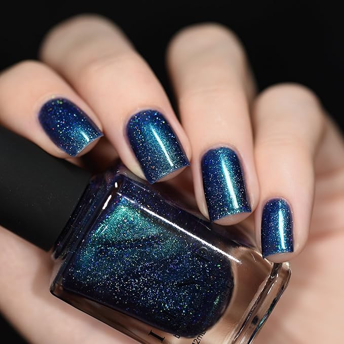 ILNP Interstellar - Navy, Teal, Purple Holographic Nail Polish