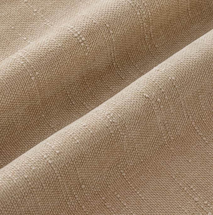 MIULEE 26x26 Inch Euro Textured Chenille Throw Pillow Covers Starfish Khaki | Pack of 2 Camel Decorative Soft Pillows,Solid Textured Cushion Covers,Modern Home Decor for Bed Couch Sofa Bedroom Livingroom