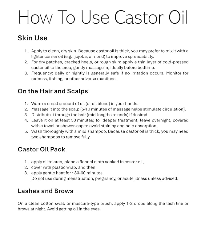 Essentially KateS Castor Oil 16 Fl Oz (Glass Bottle) - 100% Cold Pressed - USDA Organic Certified - Skin Care, Nail Care, Hair Care and Body Care