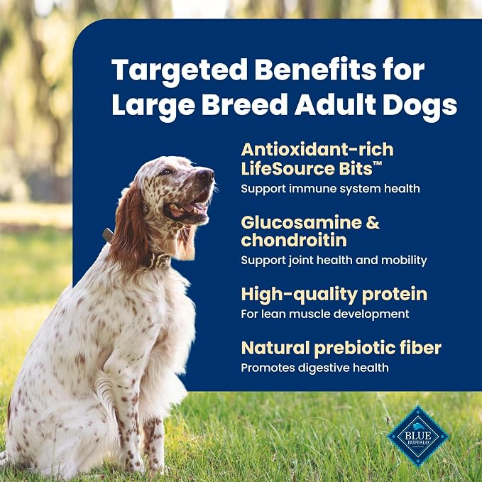 Blue Buffalo Life Protection Formula Chicken Large Adult Dog Food, 15 lb | Real Chicken #1 Ingredient, Antioxidant-Rich LifeSource Bits, Glucosamine Supports Joint Health & Mobility in Large Breeds