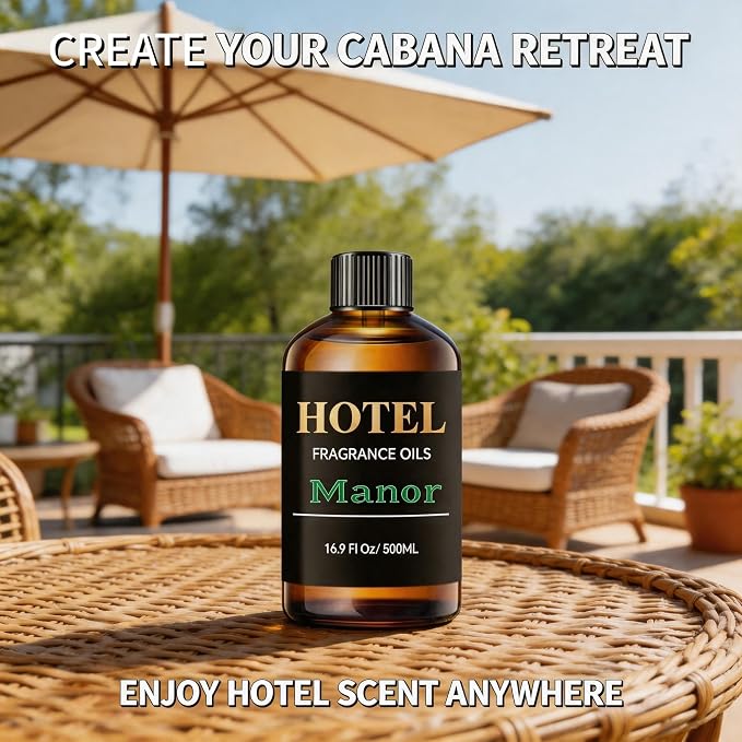 Estate Manor Diffuser Oil Luxury Scent for Waterless & Ultrasonic Diffusers | Estate Manor Diffuser Oil – Luxury Sandalwood Amber Floral Scent for Waterless&Ultrasonic Diffusers, Home & Office Fragrance