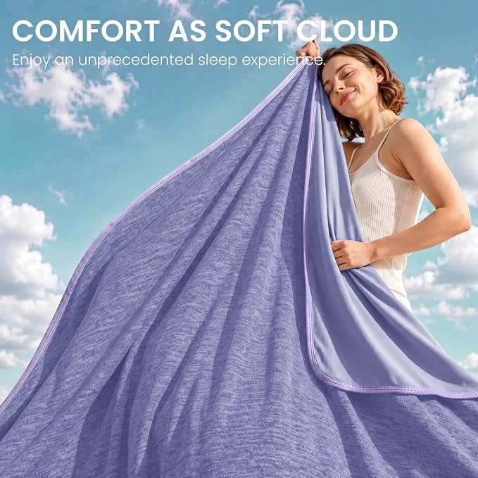 Cooling Blanket Twin 60"x90" for Hot Sleepers Summer Blanket | Absorbs Heat Cold Summer Blanket for Night Sweats & Menopause Q-Max>0.5 Lightweight Breathable Soft Double-Side Cooling