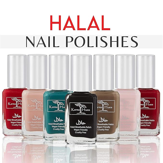 Karma Naturals Certified Halal Nail Polish - Breathable & Water Permeable, Wudu Friendly (Sana)