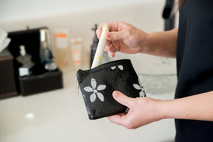 Period Starter Kit - Fashionable and Organic Menstrual Period Survival Kit - When Aunt Flo Makes a Surprise Visit! (Your First Choice to-Go!) (Black)