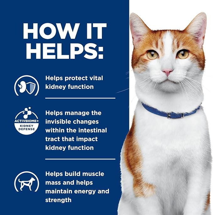 Hill's Prescription Diet k/d Kidney Care Wet Cat Food | #1 Veterinarian Recommended, Chicken & Vegetable Stew, 2.9 oz. Cans, 24-Pack