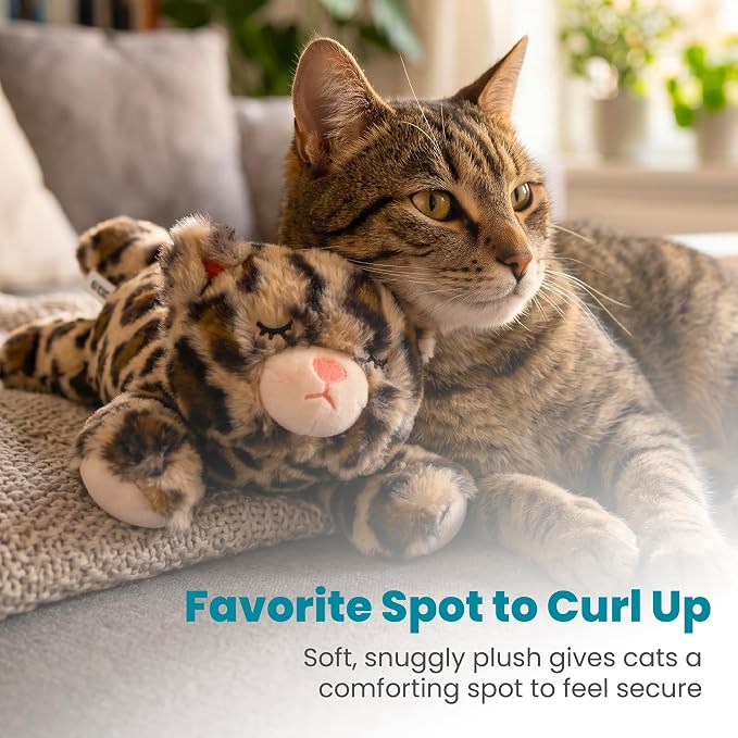 Catstages Calming Kitty Pal Interactive Companion Plush Cat Toy, 11"