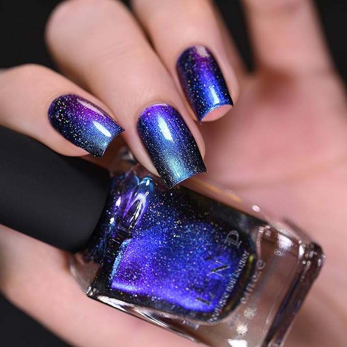ILNP Shockwave (H) - Vivid Blue to Purple Holographic Ultra Chrome Nail Polish