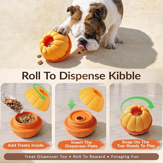 KADTC L, 3-in-1, Frozen Treat Dog Toy & Kibble Dispenser & Chew & Lick Toy