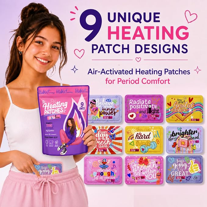 Period Kit for Tweens - First Period Kit for Girls 9-12 10-14 for School- Comfort Fit Feminine Pads Designed for Tween Teens Needs- Period Bags for Teen (Blue)