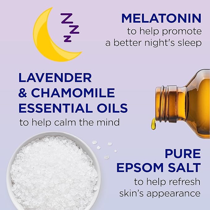 Dr Teal's Body Wash with Pure Epsom Salt, Relax & Relief with Eucalyptus & Spearmint & Body Wash with Pure Epsom Salt, Sleep Blend with Melatonin