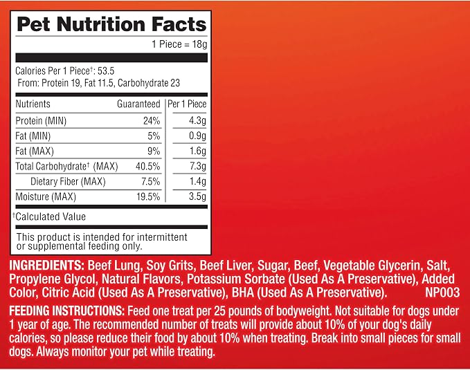 Pup-Peroni Lean Beef Flavor Dog Treats, 38 Oz. Bag (Pack of 4)