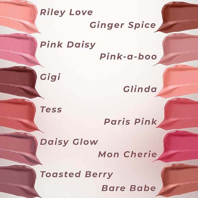 Mommy Makeup Triple Sticks Lipstick, Cream Blush & Treatment All-In-One with Shea & Cocoa Butter - Soft & Creamy Moisturizing Lip Crayon For Lips & Cheeks (Pink Daisy)
