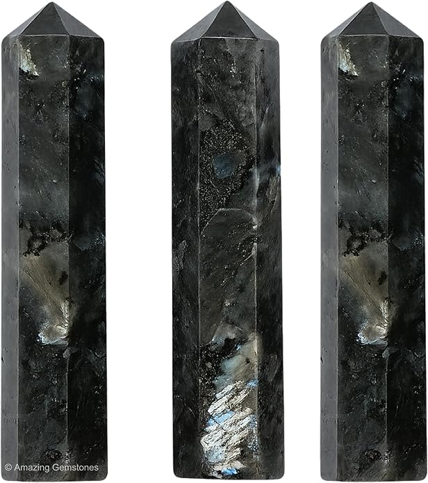 Amazing Gemstone Crystal Points Bulk Healing Crystals & Stones - Premium Single Terminated Healing Wand Point Bulk Crystals for Crafts, Crystal Grid, DIY Work