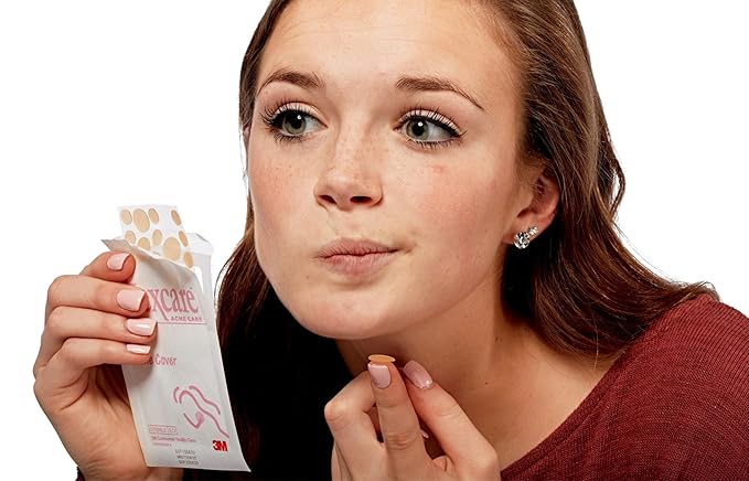 Nexcare Acne Cover, Skin Cover Absorbs Pus and Oil From Clogged Pores, Suitable Skincare for Most Skin Types - 108 Acne Covers