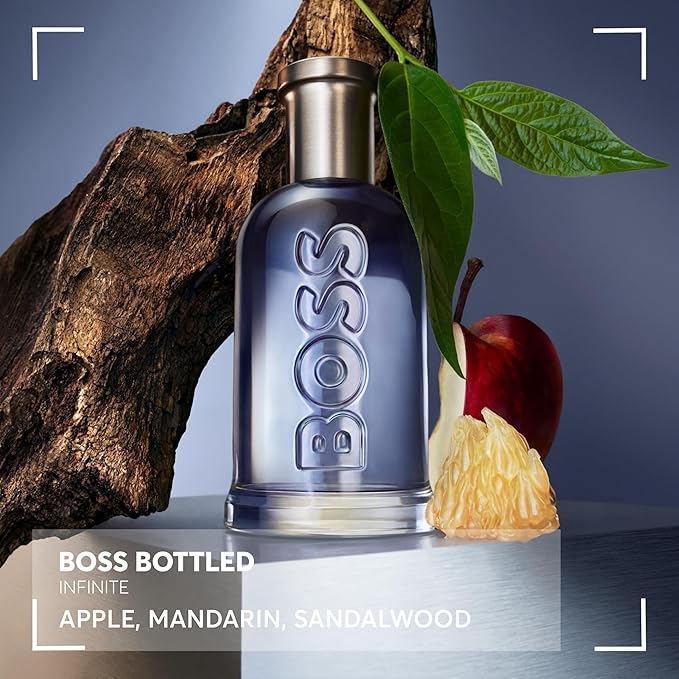 Hugo Boss Bottled Infinite Eau de Parfum – Woody Men's Cologne – With Notes of Apple, Patchouli, Lavender & Sandalwood – Long Lasting Fragrance