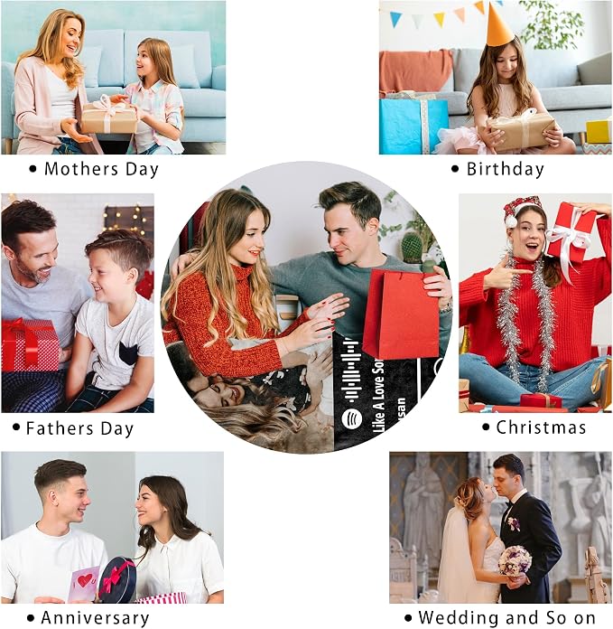 Ship Next Day, Custom Blanket with Picture Customized Photo Blankets Customize Spotify Blanket, Personalized Christmas Funny Gifts for Couple, Girlfriend, Boyfriend, Mom, Dad, Wife, Husband