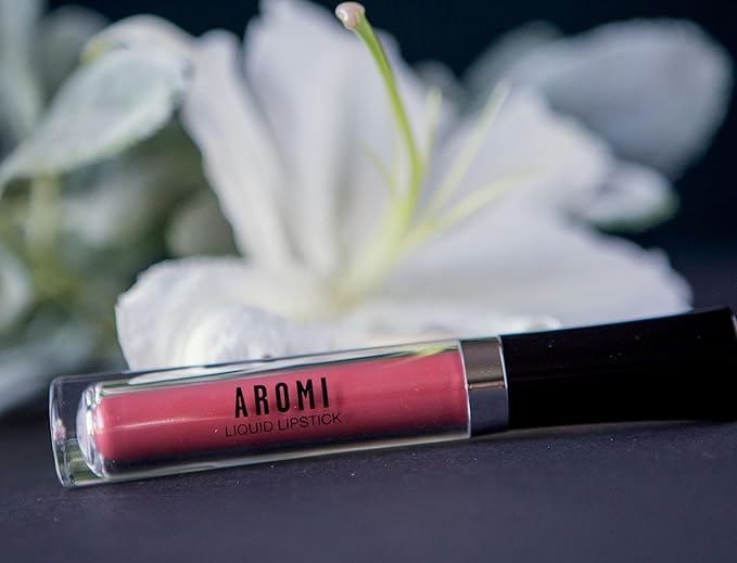 Aromi Matte Liquid Lipstick | Burnt Orange Lip Color for Women, Earthy, Nutmeg Ginger Shade, Long-Lasting, Vegan, Warm Undertones (Terra Cotta)