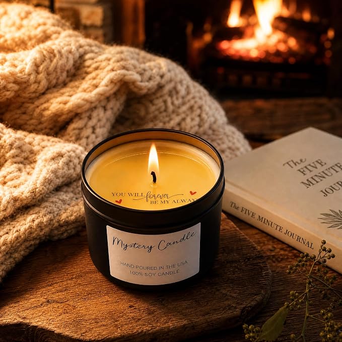 Love Candle, Hidden Secret Message Candle, Amazing Gift, Couples, Anniversary Engagement Surprise, White Sage Essential Oils