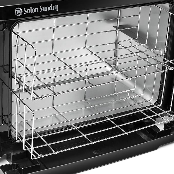 Salon Sundry Professional High Capacity Hot Towel Warmer Cabinet - Facial Spa and Salon Equipment - Black