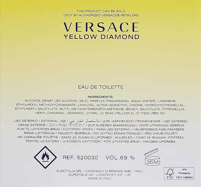 Yellow Diamond by Versace for Women 1.7 oz Eau de Toilette Spray