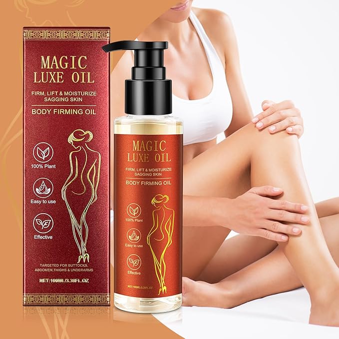 Magic luxury body oil, Magic Body Firming Oil – 3.38 FL OZ Hydrating & Tightening Oil for Women | Fast-Absorbing, Non-Greasy, Natural Ingredients | After-Shower Skin Care & Spa Gift