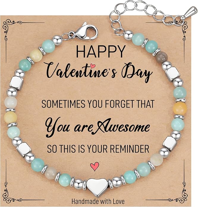 TONY & SANDY Tiny Beaded Bracelets for Women, Sometimes You Forget You're Awesome Gift, Unique Gifts for Women, Mom, Daughter, Wife, Coworker, Best Friend, Bestie, Granddaughter