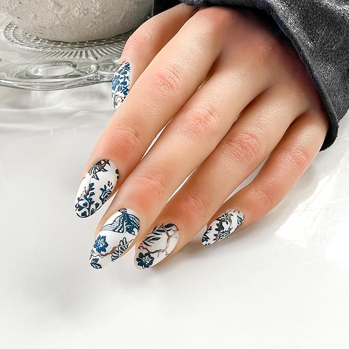 Maniology Korean Lacquerware Nail Stamping Plate | Korean Porcelain–Inspired Designs for Elegant DIY Manicures – Reusable, Rectangular Stainless Steel Nail Art Template