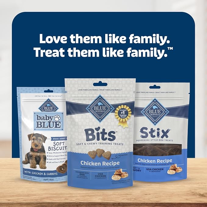 Blue Buffalo Bits Chicken Training Treats, 19 oz | Real Chicken First, DHA for Cognitive Development, No Chicken By-Product Meals, Free from Red Dye 40
