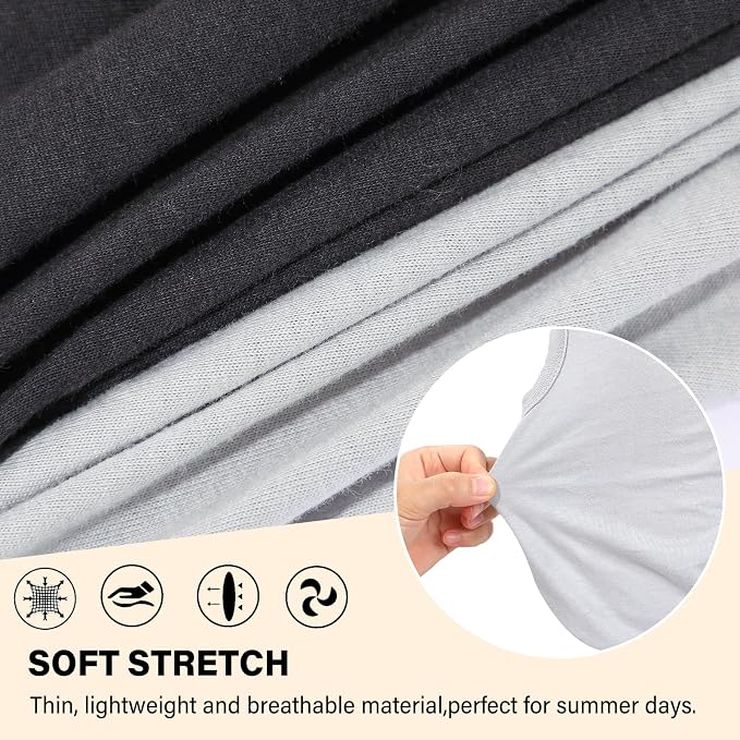 2-Pack Dog Shirts Summer Dog Clothes for Small Medium Dogs Boy, Teacup, Chihuahua, Yorkie, Pug and Cats, Solid Color Pet Tshirts Puppy Clothes, XXS, Black+ Grey
