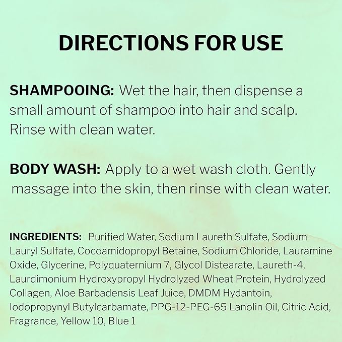 McKesson Body Wash and Shampoo - 1  Gallon Bulk Refill Full Body Wash with Aloe, Cucumber Melon Scent - Sensitive Skin & Hair 2‑in‑1