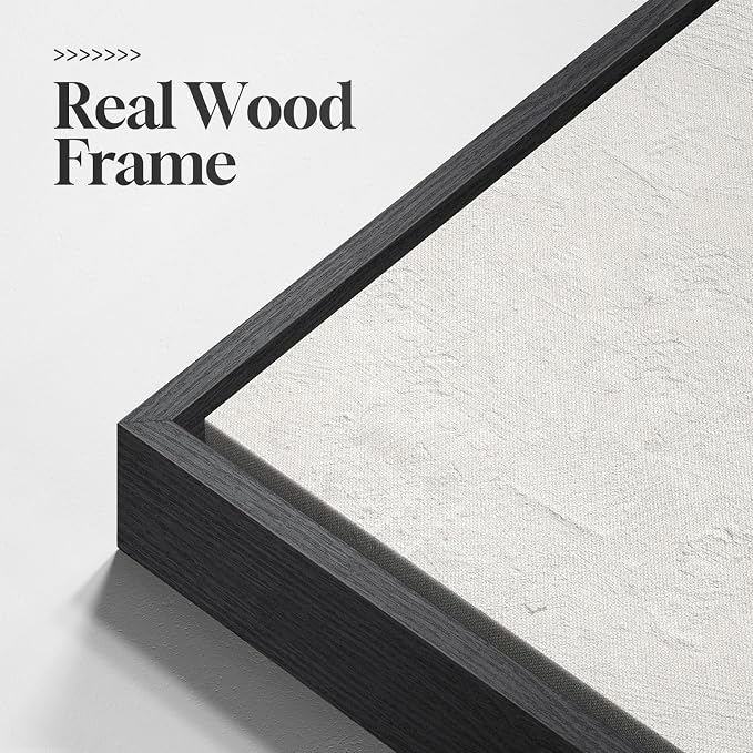 Large Framed Neutral Abstract Canvas Wall Art for Living Room, 3 Piece Wabi-Sabi Minimalist Modern Prints Paintings Artwork for Walls, Pictures Wall Decor for Bedroom, Office, Dining Room 24x36 In