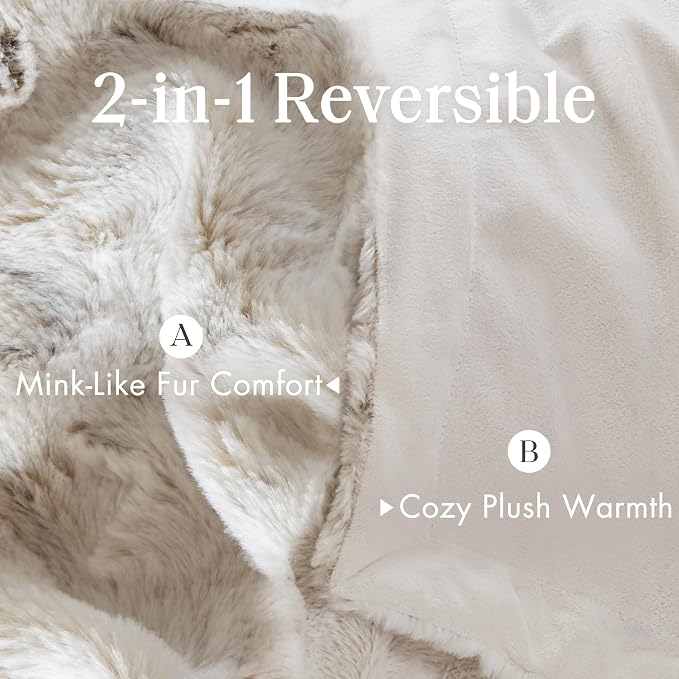 Madison Park Zuri Ultra Soft Faux Fur Queen Blanket Reversible Snow Leopard | All Season, Ultra Soft, Breathable Fabric for Bed or Couch, Lightweight, Plush, OEKO-TEX Certified