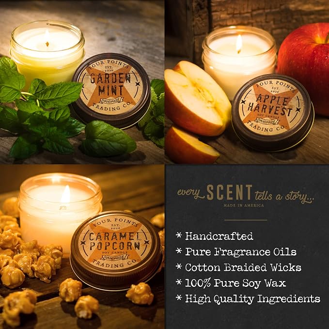 Play Clay Scented 4 Oz Soy Aromatherapy Candle w/Jar - Four Points Trading Co.