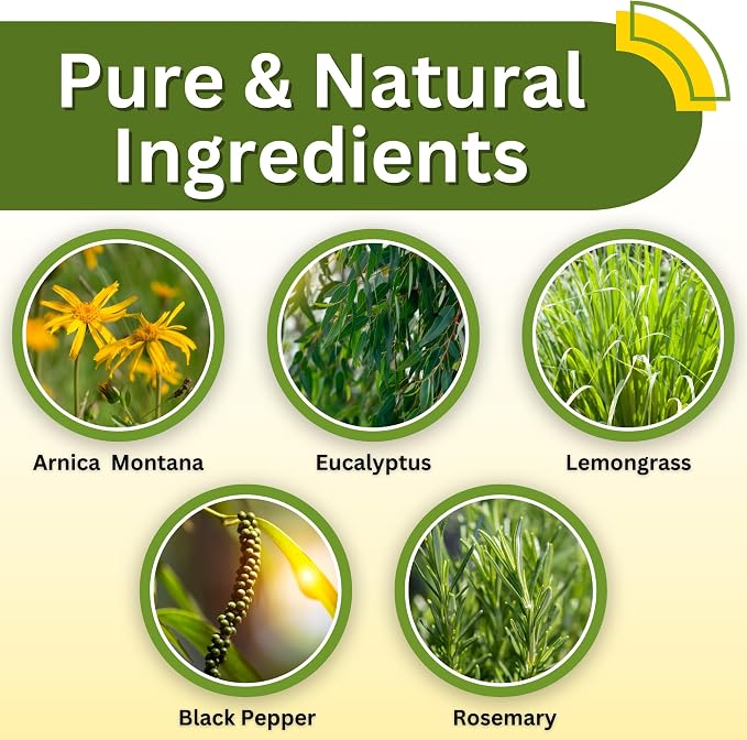 Brookethorne Naturals Arnica Cream | Botanical Massage Lotion for Massage Therapy with Arnica Montana, Lemongrass & Eucalyptus Essential Oils | for Post-Workout Massage & Active Lifestyles — 2 Pack
