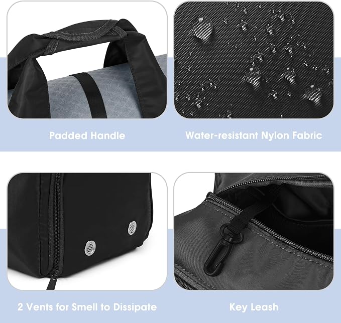 sportsnew Yoga Gym Bags for Women with Shoes Compartment & Wet Dry Storage Pockets & Adjustable Yoga Mat Holder, Patent Pending
