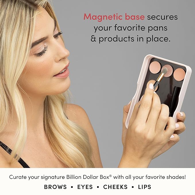 bdb Beauty Box - Magnetic Makeup Palette with Mirror for Eyeshadow, Lipstick, Blush Powder and Highlighter (Sold Separately)