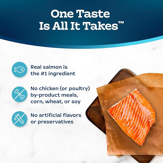 Blue Buffalo Tastefuls Salmon Adult Indoor Dry Cat Food, 10 lb | Salmon & Brown Rice Recipe, Kidney & Bladder Health, Antioxidant-Rich LifeSource Bits