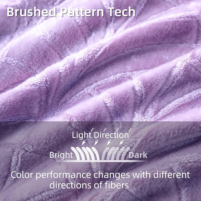 Whale Flotilla Soft Flannel Fleece Twin XL Size Blanket for Bed, Lilac | 90"x66" Cozy Lightweight Breathable Coverlet, Plush Fluffy Bedspread, Vintage Pattern Decorative Blanket for Dorm, All Season