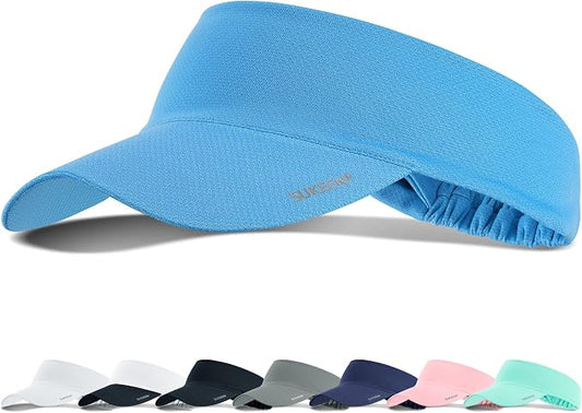 Sukeen Cooling Stretchy Sun Visor for Women Men UV Protection Cooling Hat | Lightweight quick-dry free size vizor with instant cooling, sports visor hat for golf, tennis, cycling, running, pickleball