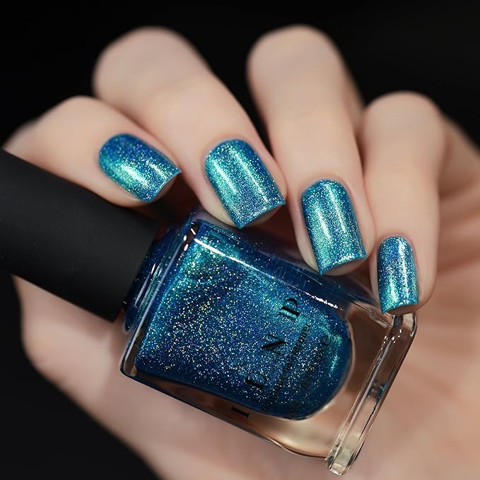 ILNP High Tide - Bright Blue Green Holographic Nail Polish