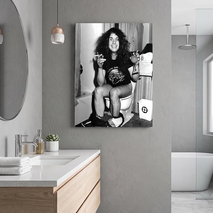 Funny Bathroom Canvas Wall Art, Hilarious Toilet Paper Canvas Print, Bathroom Comedy Humor Decor, Modern Wall Artwork, Toilet Poster Print Gag Gift for Home, Guest Bath, or Office (Humor Style-10, 20"L x 24"W)