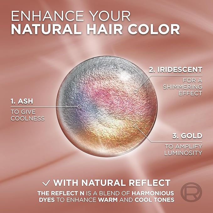 L’Oreal Paris Excellence Universal Nudes Permanent Hair Color, Ammonia Free Hair Dye for Gray Hair Coverage, 4N Natural Dark Brown, 1 Kit (Pack of 2)