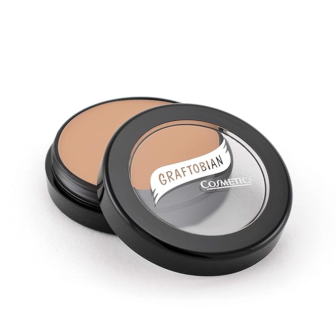 Graftobian HD Glamour Crème Foundation 1/2oz, Weightless Full Coverage Makeup, 65 Inclusive Shades, For All Skin Types, Natural or Full-Glam Looks, For Professionals and Beginners, Broadway Star