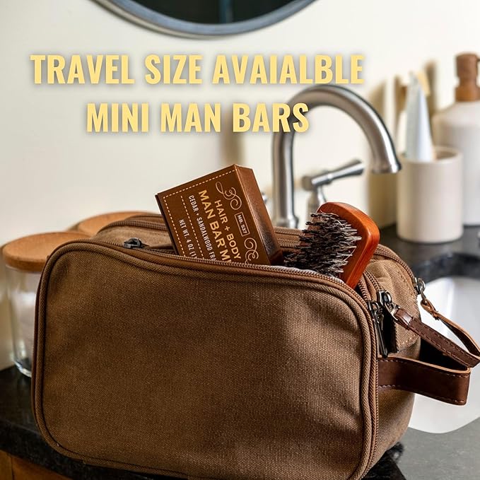 San Francisco Soap Company Spiced Tobacco Fragrance Man Bar - MOISTURE RICH - No Harmful Chemicals - Good for All Skin Types - Made in the USA