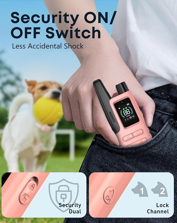 Dog Shock Collar with Remote, 4200FT Range, Fits 5-120 lbs Dogs