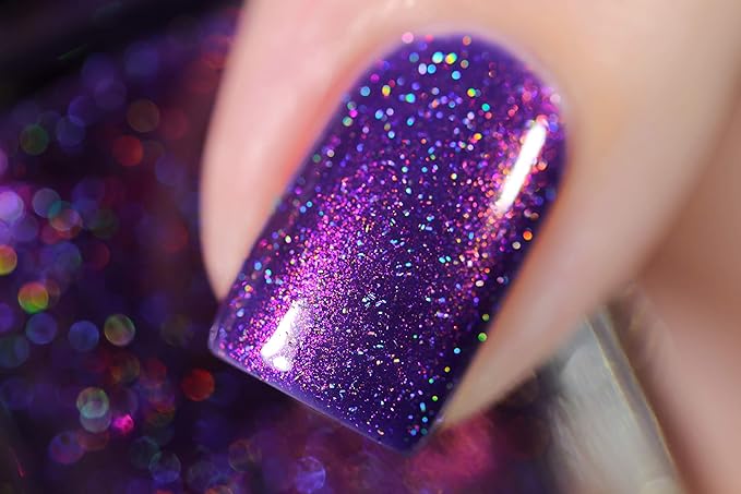 ILNP High Voltage - Royal Purple Holographic Nail Polish