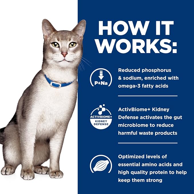 Hill's Prescription Diet k/d Kidney Care Wet Cat Food | #1 Veterinarian Recommended, Chicken Recipe, 5.5 oz. Cans, 24-Pack