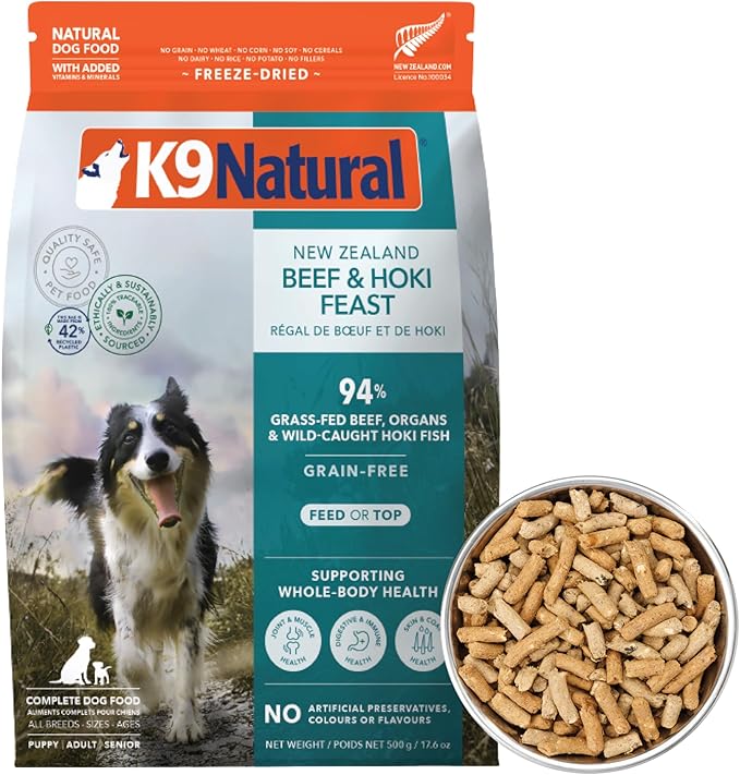 K9 Natural - Freeze Dried High Protein Grain-Free Dog Food Or Topper