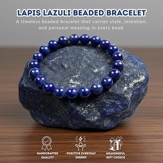 Cherry Tree Collection – Handmade Crystal Bracelets with Black Obsidian, Tiger’s Eye and 6 Other Gemstones for Men & Women – 8mm Beaded Bracelet for Healing, Protection & Positive Energy–Sizes S/M/L